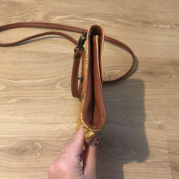 Genuine Leather Fern Print Crossbody - Picture 7 of 7